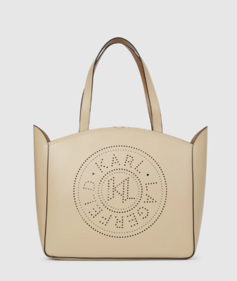 Bolso Karl mediano circle beige